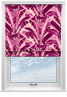 Rodeo Drive, Pink - Twist&Fit Roman Blind